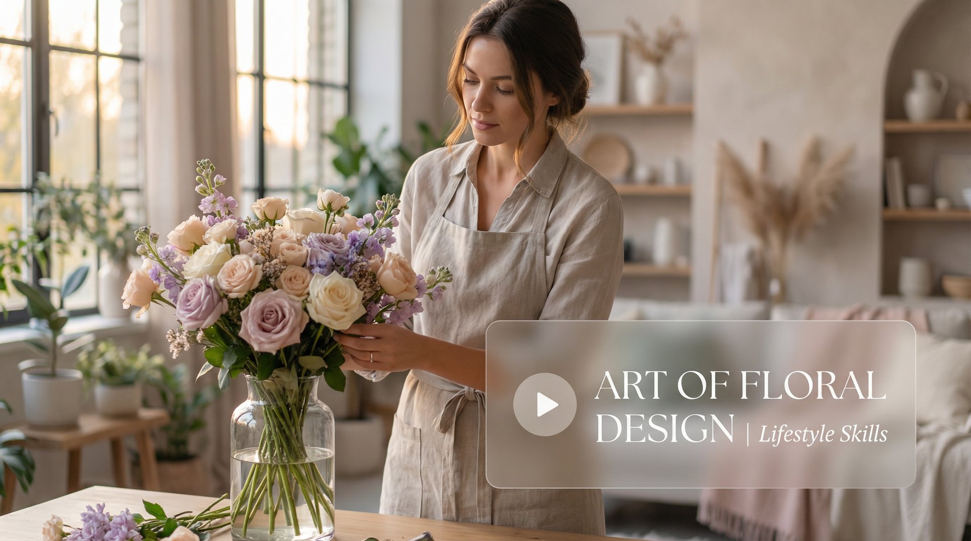 蘑菇视频 插花艺术生活技能视频